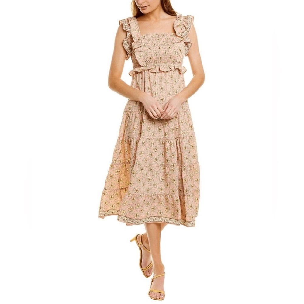 Max Studio Floral Ruffle Dress